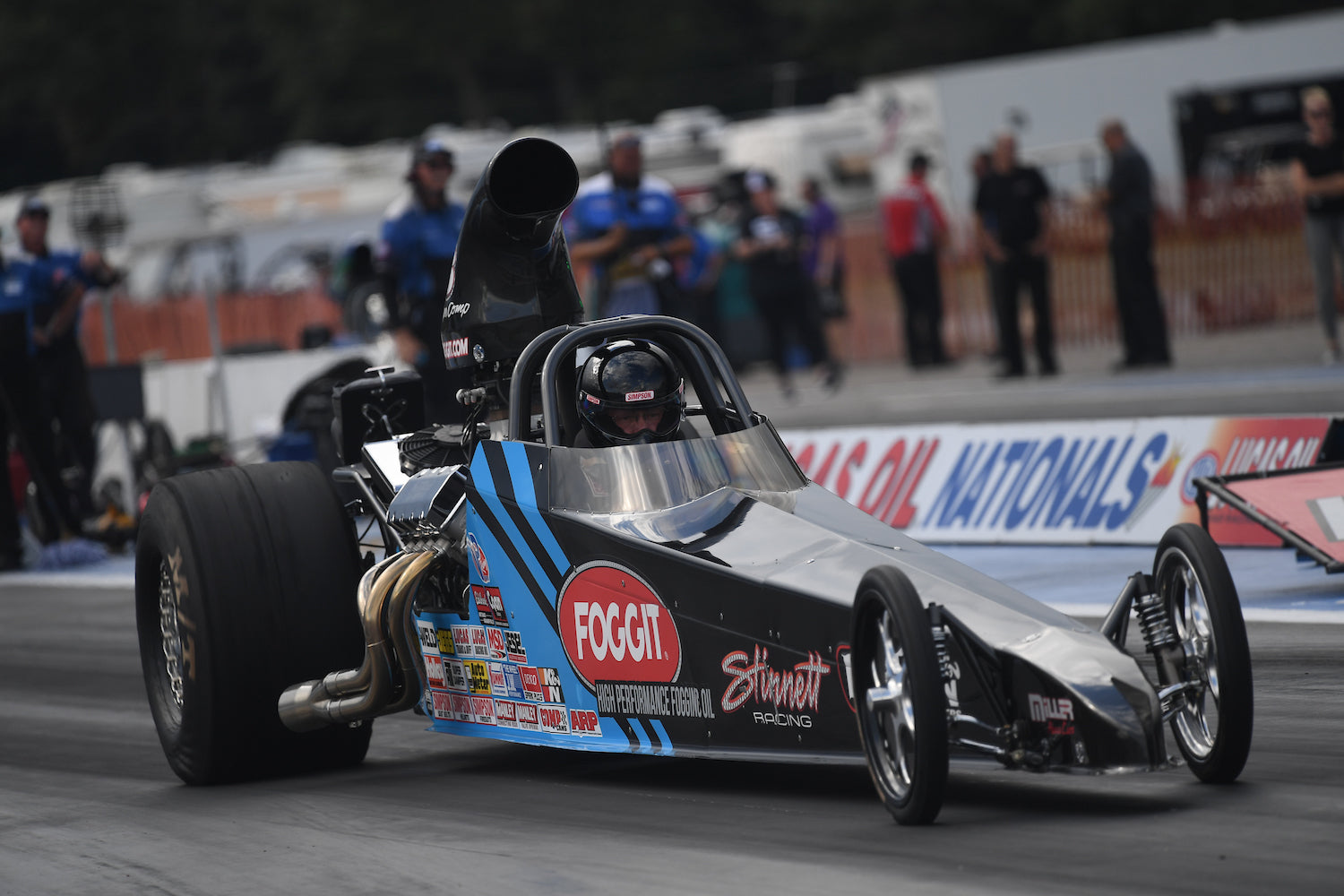 Gary Stinnet's Foggit car at the starting line.